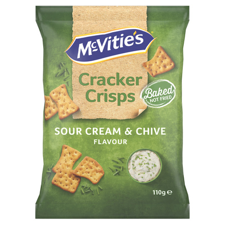 McVitie's cracker crisps sour cream & chive