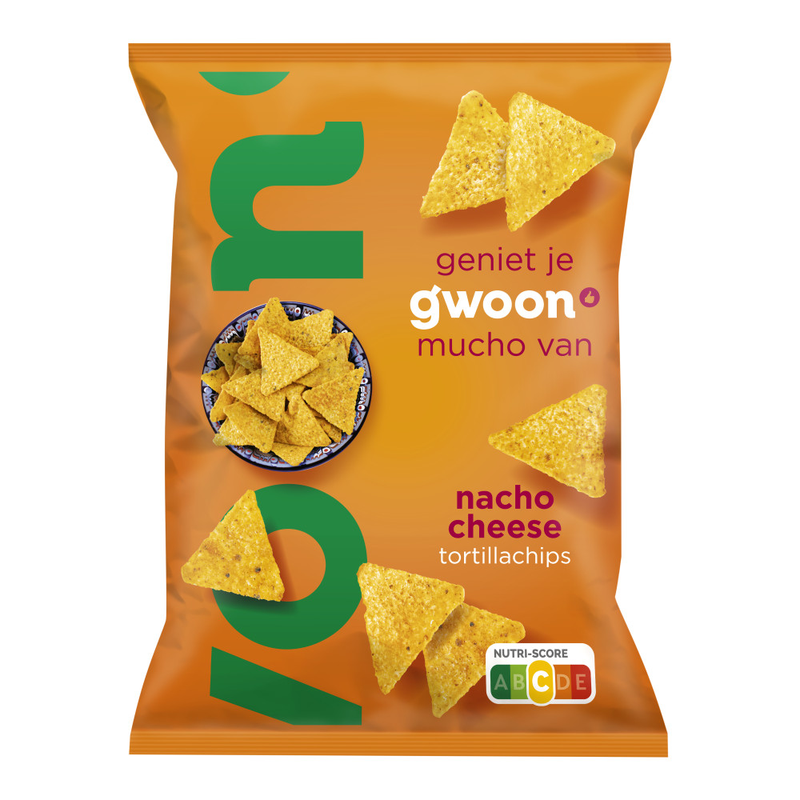 G'woon Nacho Cheese Tortilla Chips
