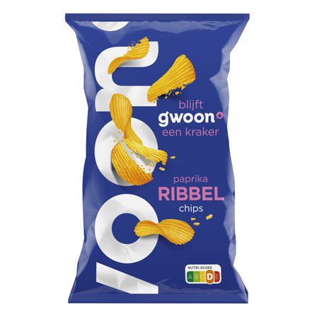 G'woon Chips Ribbel Paprika