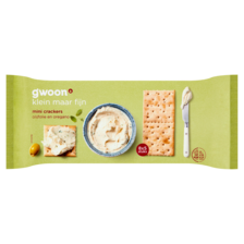 g'woon Mini Crackers Olijfolie en Oregano 250 g