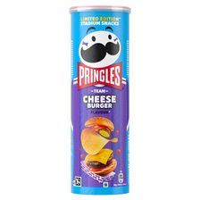 Pringles stadium snacks cheese burger flavour
