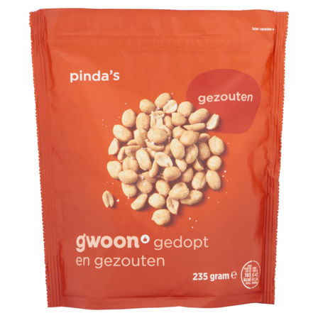 g'woon Pinda's Gezouten 235 g