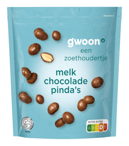 G'woon chocolade pinda's