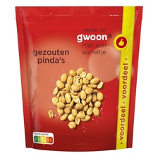 G'woon pinda`s gezouten