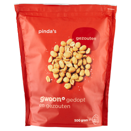G'woon pinda`s gezouten