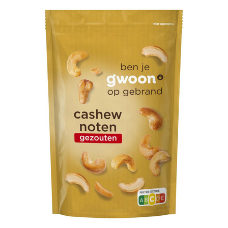 G'woon Cashewnoten gezouten