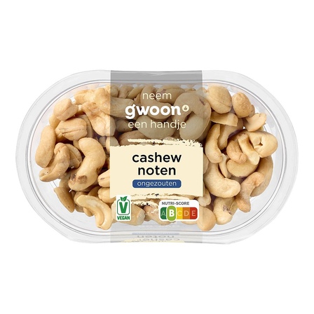 G'woon cashewnoten ongezouten