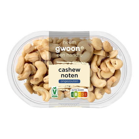 G'woon cashewnoten ongezouten