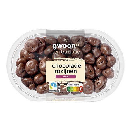G'woon chocolade rozijnen