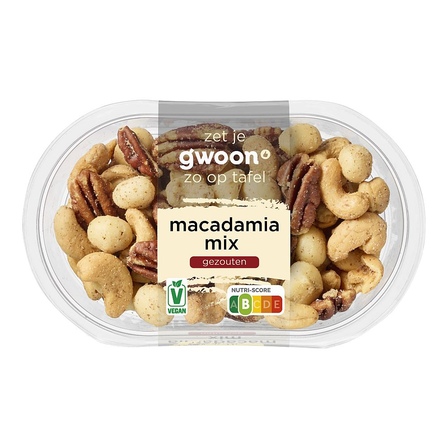G'woon macadamiamix gezouten