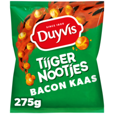 Duyvis Tijgernootjes Bacon Kaas 280 gr