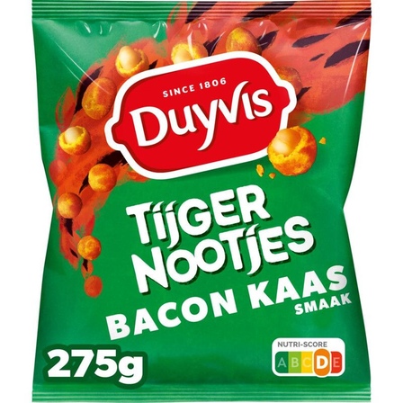 Duyvis Tijgernootjes Bacon Kaas 280 gr