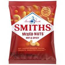 Smiths mixed nuts hot & spicy