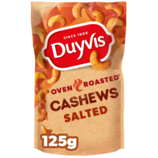 Duyvis Oven Roasted Gezouten Cashews 125 gr