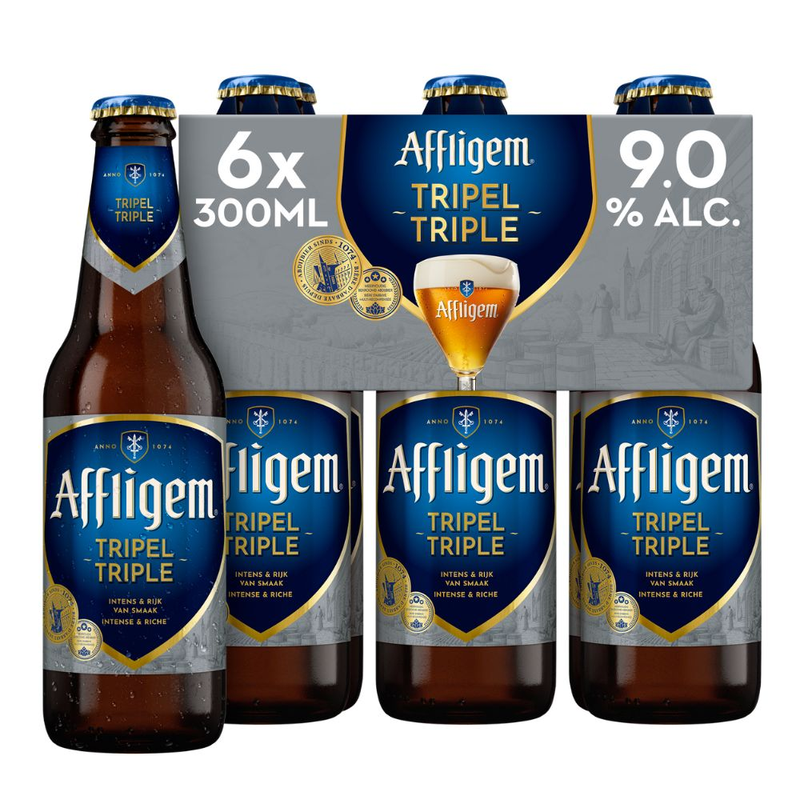 Affligem Tripel Bier Fles 6 x 300ml