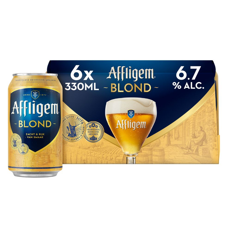 Affligem Blond Bier Blik 6 x 330ml