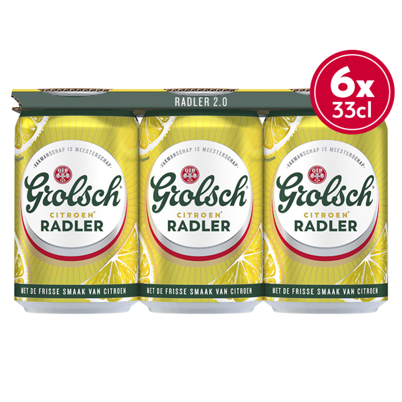 Grolsch - Citroen Radler - Blik - 6 x 330ML