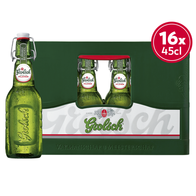 Grolsch - Pils - Krat - 16 x 450ML