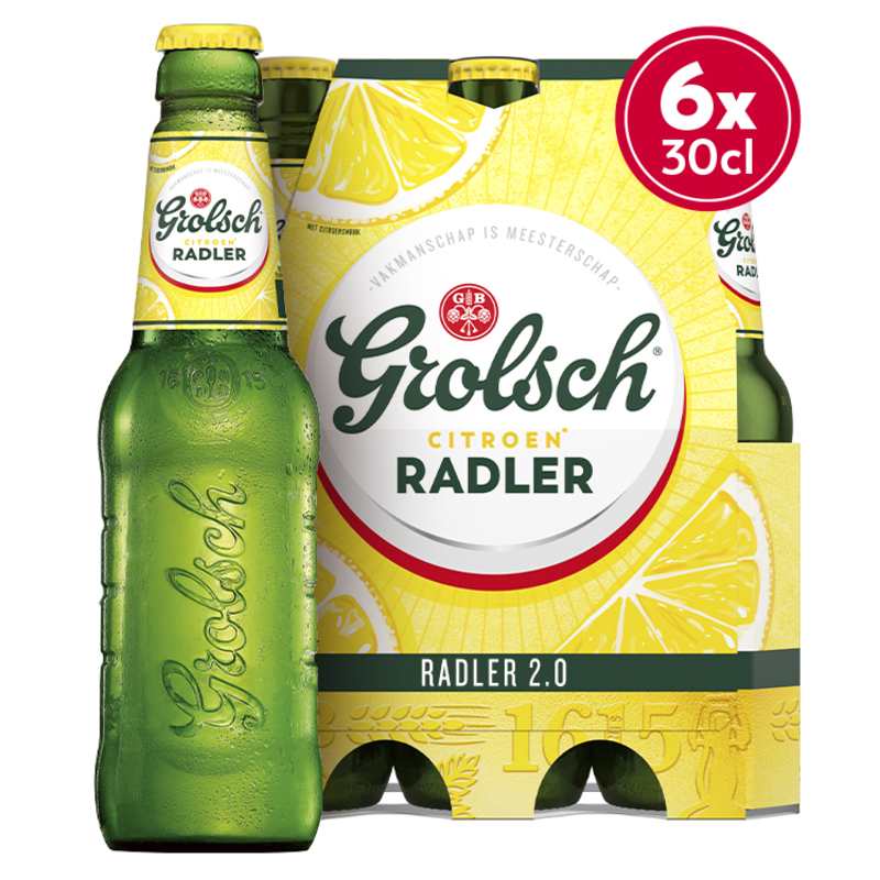 Grolsch - Citroen Radler - Fles - 6 x 300ML