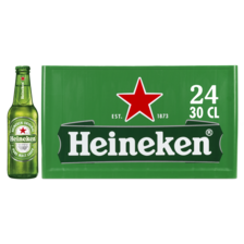 Heineken Premium Pilsener Bier Fles Krat 24 x 30 cl