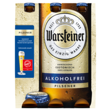 Warsteiner Alkoholvrij Bier Flessen 6 x 0,33 L