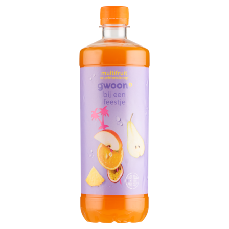 g'woon Multifruit Vruchtensiroop 750 ml