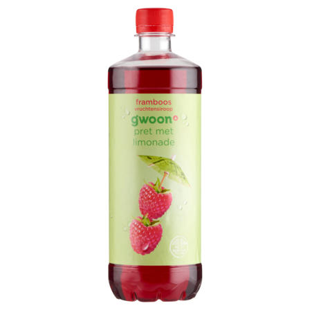 g'woon Framboos Vruchtensiroop 750 ml