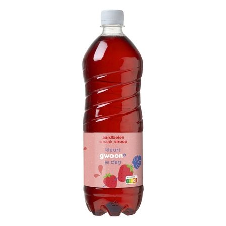 g'woon Limonadesiroop Aardbei