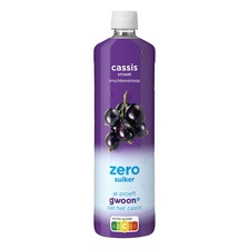 G'woon siroop cassis 0% suiker toegevoegd