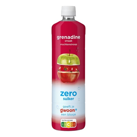 G'woon siroop grenadine 0%