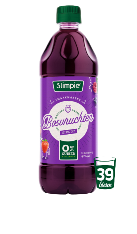 Slimpie Bosvruchten Siroop 650 ml