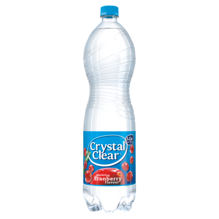 Crystal Clear Sparkling Cranberry Fles 1,5L