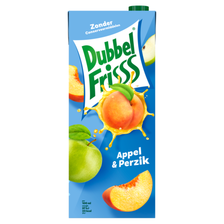 DubbelFrisss Appel & Perzik 1,5 L