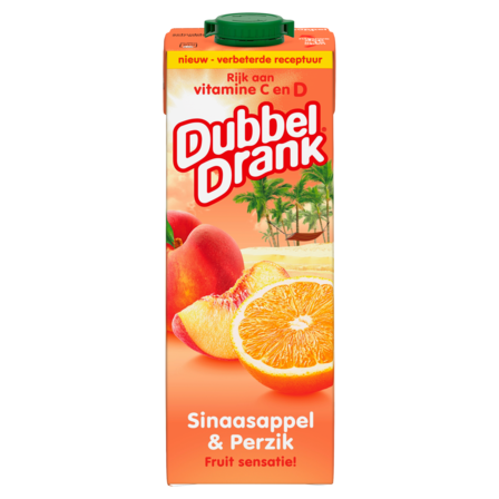 DubbelDrank Sinaasappel & Perzik