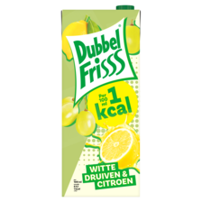 DubbelFrisss 1kcal Witte Druiven-Citroen 1,5 L