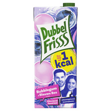 DubbelFrisss Bubblegum Blauwe bes  1 Kcal