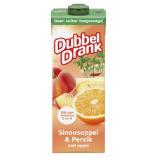 Dubbeldrank sinaasappel perzik geen suiker toegevoegd