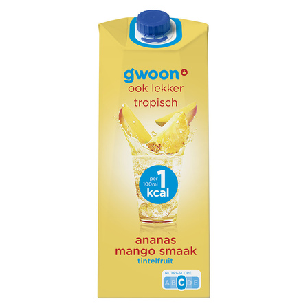 G'woon Tintelfruit 1Kcal Ananas Mango