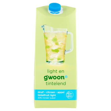 G'woon Druif - Citroen - Appel Tintelfruit Light