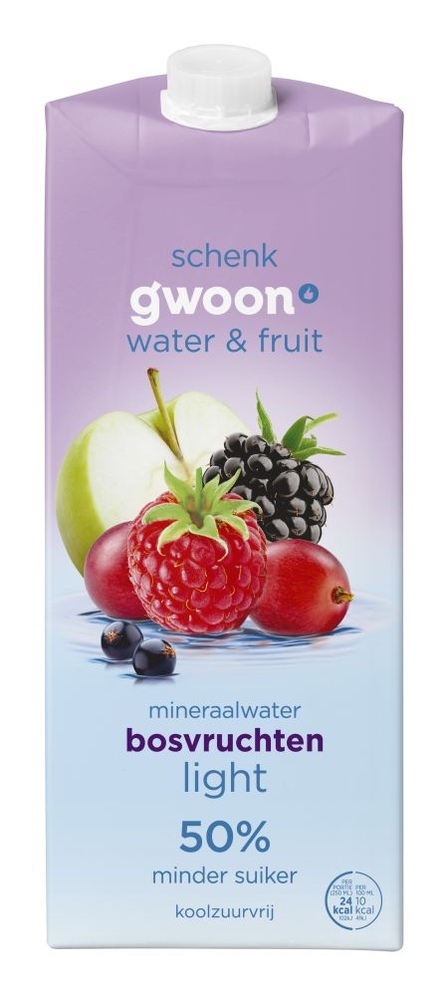 g'woon Mineraalwater Bosvruchten Light