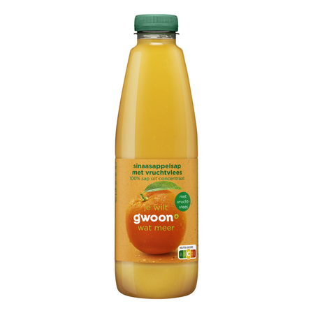 g'woon sinaasappelsap vruchtvlees