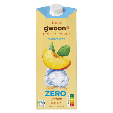 g'woon ijsthee perzik zero