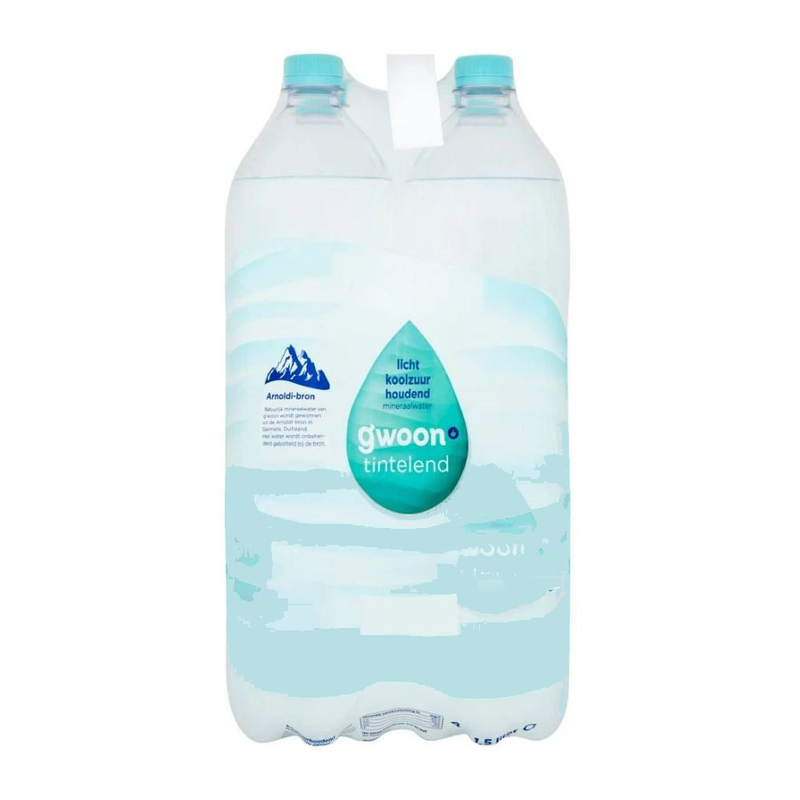 G'woon Bronwater Laag koolzuurhoudend 6-pack