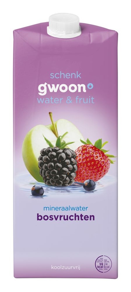 G'woon Water & Fruit Bosvruchten Mineraalwater