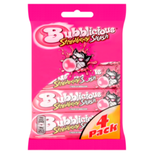 Bubblicious kauwgom Strawberry Splash 4 x 38 g