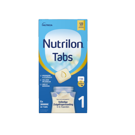 Nutrilon tabs 1 volledige zuigelingenvoeding 0-6 maanden
