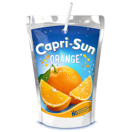 Capri-sun orange pouch