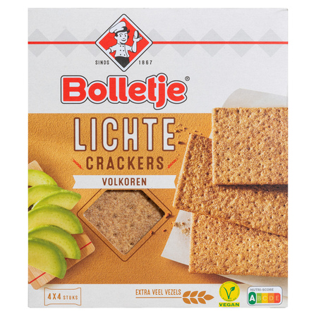 Bolletje Lichte Crackers Volkoren 4 x 4 Stuks 190 g