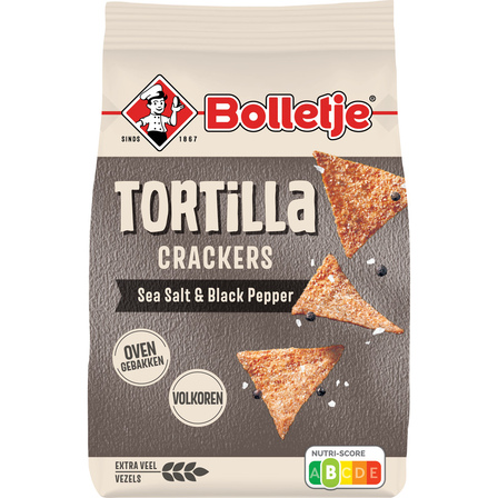 Bolletje tortilla cracker salt en pepper