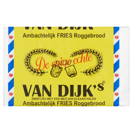 Van Dijk's Ambachtelijk Fries Roggebrood 10 Plakjes 500 g